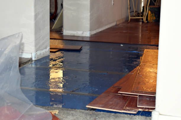 Professional Emergency Water Damage Restoration technician working in Plainville, GA